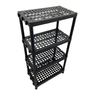 Estante Modular Organizadora Preta 4 Andares Versátil